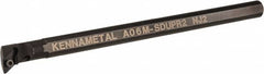 Kennametal - 15.24mm Min Bore Diam, 6" OAL, 3/8" Shank Diam, A-SDUP Indexable Boring Bar - DP.. Insert, Screw Holding Method - Benchmark Tooling