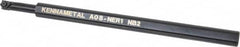 Kennametal - 11.18mm Min Bore Diam, 8" OAL, 1/2" Shank Diam, A-NE Indexable Boring Bar - 1" Max Bore Depth, N. Insert, Clamp Holding Method - Benchmark Tooling
