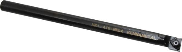 Kennametal - 25.4mm Min Bore Diam, 10" OAL, 5/8" Shank Diam, A-NE Indexable Boring Bar - N. Insert, Clamp Holding Method - Benchmark Tooling