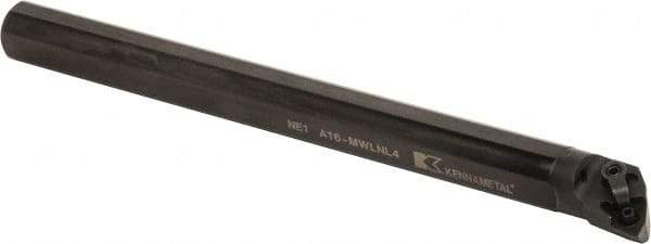 Kennametal - 30.99mm Min Bore Diam, 12" OAL, 1" Shank Diam, A-MWLN Indexable Boring Bar - WN.. Insert, Screw or Clamp Holding Method - Benchmark Tooling