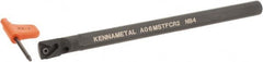 Kennametal - 12.19mm Min Bore Diam, 6" OAL, 3/8" Shank Diam, A-STFC Indexable Boring Bar - TC.. Insert, Screw Holding Method - Benchmark Tooling