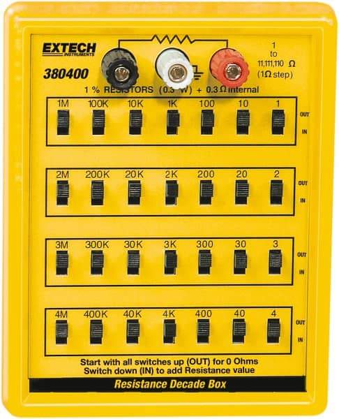 Extech - 1 to 110 k Ohm, Earth Ground Resistance Tester - No Batteries Required, 1 to 110 Resolution - Benchmark Tooling