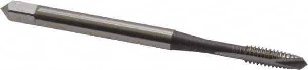 OSG - #5-40 UNC, 2 Flute, Bright Finish, High Speed Steel Spiral Point Tap - Plug Chamfer, Right Hand Thread, 1-15/16" OAL, 5/8" Thread Length, 0.141" Shank Diam, 2B/3B Class of Fit, Series 105 - Exact Industrial Supply