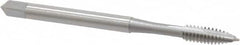 OSG - #6-32 UNC, 2 Flute, Bright Finish, High Speed Steel Spiral Point Tap - Plug Chamfer, Right Hand Thread, 2" OAL, 11/16" Thread Length, 0.141" Shank Diam, 3B Class of Fit, Series 105 - Exact Industrial Supply