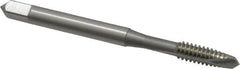 OSG - #10-24 UNC, 2 Flute, Bright Finish, High Speed Steel Spiral Point Tap - Plug Chamfer, Right Hand Thread, 2-3/8" OAL, 7/8" Thread Length, 0.194" Shank Diam, Series 105 - Exact Industrial Supply