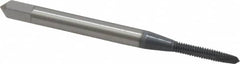 OSG - #2-56 UNC, 2 Flute, elektraLUBE Finish, High Speed Steel Spiral Point Tap - Plug Chamfer, Right Hand Thread, 1-3/4" OAL, 7/16" Thread Length, 2B Class of Fit, Series 105 - Exact Industrial Supply