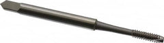 OSG - #4-40 UNC, 2 Flute, elektraLUBE Finish, High Speed Steel Spiral Point Tap - Bottoming Chamfer, Right Hand Thread, 1-7/8" OAL, 9/16" Thread Length, 2B/3B Class of Fit, Series 105B - Exact Industrial Supply