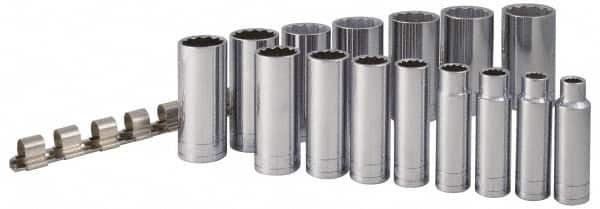 SK - 15 Piece 1/2" Drive Socket Set - Benchmark Tooling