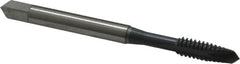 OSG - #10-24 UNC, 2 Flute, elektraLUBE Finish, High Speed Steel Spiral Point Tap - Plug Chamfer, Right Hand Thread, 2-3/8" OAL, 7/8" Thread Length, Series 105 - Exact Industrial Supply