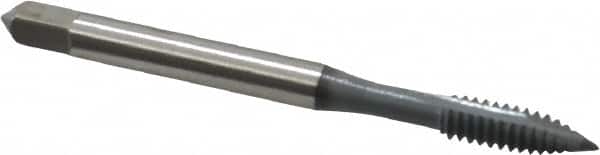 OSG - #10-24 UNC, 2 Flute, elektraLUBE Finish, High Speed Steel Spiral Point Tap - Plug Chamfer, Right Hand Thread, 2-3/8" OAL, 7/8" Thread Length, Series 105 - Exact Industrial Supply