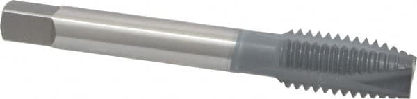 OSG - 1/2-13 UNC, 3 Flute, elektraLUBE Finish, High Speed Steel Spiral Point Tap - Plug Chamfer, Right Hand Thread, 3-3/8" OAL, 1-21/32" Thread Length, Series 105 - Exact Industrial Supply