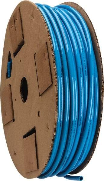 Parker - 3/8" ID x 1/2" OD, 1/16" Wall Thickness, 250' Long, Polyurethane Tube - Blue, 85 Max psi, 90 - 95 Shore A Hardness, -40 to 180°F - Benchmark Tooling