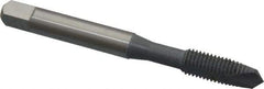OSG - 1/4-28 UNF, 2 Flute, elektraLUBE Finish, High Speed Steel Spiral Point Tap - Plug Chamfer, Right Hand Thread, 2-1/2" OAL, 1" Thread Length, 3B Class of Fit, Series 105 - Exact Industrial Supply