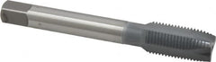 OSG - 1/2-20 UNF, 3 Flute, elektraLUBE Finish, High Speed Steel Spiral Point Tap - Plug Chamfer, Right Hand Thread, 3-3/8" OAL, 1-21/32" Thread Length, 3B Class of Fit, Series 105 - Exact Industrial Supply