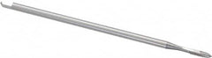OSG - #4-40 UNC 2 Flute H2 Bright Finish High Speed Steel Spiral Point Extension Tap - Plug Chamfer, 4" OAL, 9/16" Thread Length, 2B/3B Class of Fit - Exact Industrial Supply