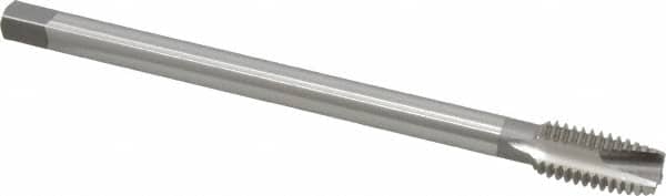 OSG - 1/2-13 UNC 3 Flute H3 Bright Finish High Speed Steel Spiral Point Extension Tap - Plug Chamfer, 6" OAL, 0.94" Thread Length, 3B Class of Fit - Exact Industrial Supply