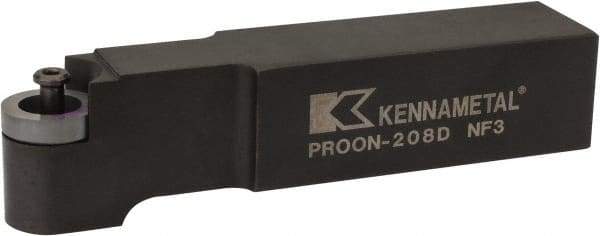 Kennametal - PROON, Neutral Cut, 1-1/4" Shank Height x 1-1/4" Shank Width, Neutral Rake Indexable Turning Toolholder - 6" OAL, RC..86 Insert Compatibility, Series Screw-On - Benchmark Tooling