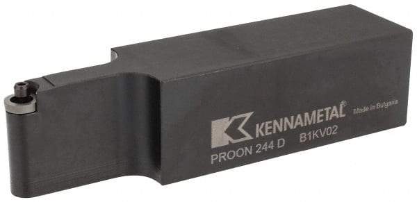 Kennametal - PROON, Neutral Cut, 1-1/2" Shank Height x 1-1/2" Shank Width, Neutral Rake Indexable Turning Toolholder - 6" OAL, RC..43 Insert Compatibility, Series Screw-On - Benchmark Tooling