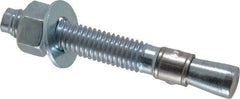 Red Head - 1/2 Inch Diameter, 1/2-13 Inch Thread, 3-3/4 Inch Overall Length, Grade 3, Wedge Expansion Concrete Anchor - Steel, Zinc Plated, 2-1/4 Inch Thread Length, Tie Wire Head, 1/2 Inch Drill - Benchmark Tooling