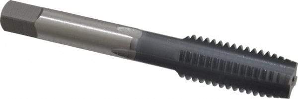 OSG - 1/2-13 UNC 4 Flute elektraLUBE Finish High Speed Steel Straight Flute Standard Hand Tap - Plug, Right Hand Thread, 3-3/8" OAL, 1-21/32" Thread Length, H11 Limit, 0.005" Oversize - Exact Industrial Supply