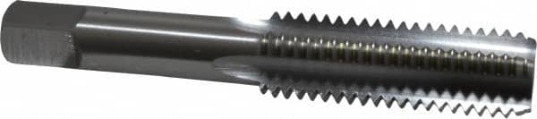 OSG - 5/8-11 UNC 4 Flute Bright Finish High Speed Steel Straight Flute Standard Hand Tap - Bottoming, Right Hand Thread, 3-13/16" OAL, 1-13/16" Thread Length, H11 Limit, 0.005" Oversize - Exact Industrial Supply