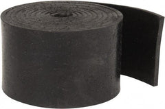 Made in USA - 1/8" Thick x 2" Wide x 60" Long, Buna-N Rubber Strip - Stock Length, 70 Shore A Durometer, 800 to 1,000 psi Tensile Strength, -20 to 170°F, Black - Benchmark Tooling
