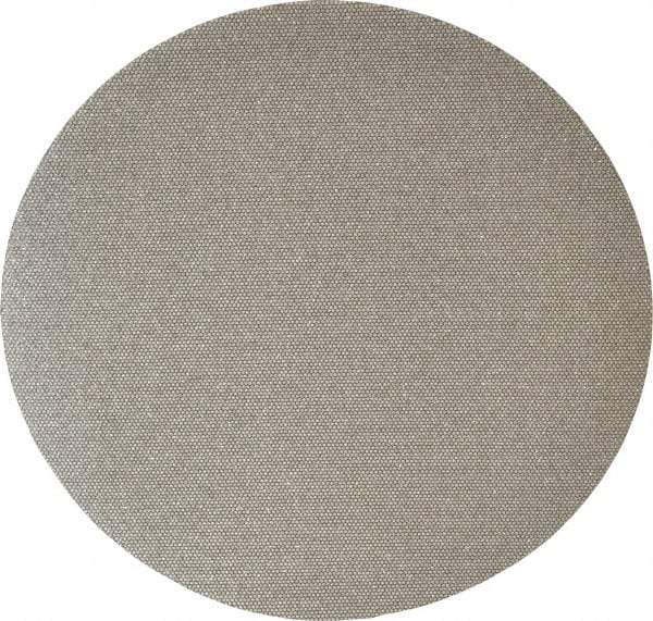 Norton - 6" Diam, 120 Grit Diamond Adhesive PSA Disc - Medium Grade, Black, Cloth Backing, Flexible - Benchmark Tooling