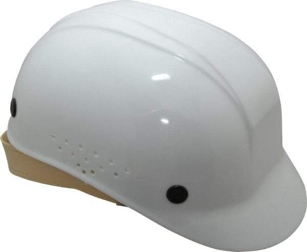 North - 4-Point Suspension, High Density Polyethylene Bump Cap - Pinlock, Vented, White - Benchmark Tooling