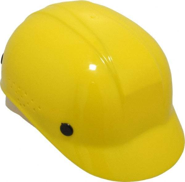 North - 4-Point Suspension, High Density Polyethylene Bump Cap - Pinlock, Vented, Yellow - Benchmark Tooling