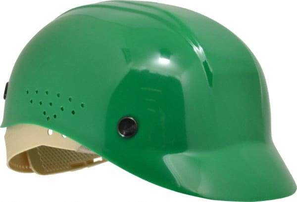 North - 4-Point Suspension, High Density Polyethylene Bump Cap - Pinlock, Vented, Dark Green - Benchmark Tooling