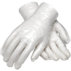 ‎65-553/XL Disposable Gloves - Ambi-Dex Disposable Polyethylene - Food Grade - Silky - 100/Bx - 1 mil - Exact Industrial Supply