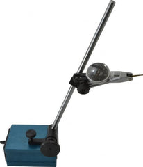 Fowler - 0.0005" Graduation, 0.03" Max Meas, 0-15-0 Dial Reading, Dial Indicator & Base Kit - 3-1/8" Base Length x 2-1/16" Base Width x 1" Base Height, 1" Dial Diam - Benchmark Tooling