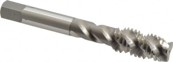 OSG - 1/2-13 UNC 3 Flute 3B Plug Spiral Flute Tap - High Speed Steel, Bright Finish, 3-3/8" OAL, Right Hand Flute, Right Hand Thread, H3, Series 106/107 - Benchmark Tooling