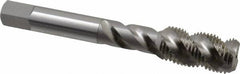 OSG - 1/2-20 UNF 3 Flute 3B Bottoming Spiral Flute Tap - High Speed Steel, Bright Finish, 3-3/8" OAL, Right Hand Flute, Right Hand Thread, H3, Series 106/107 - Benchmark Tooling