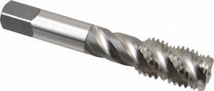 OSG - 3/4-10 UNC 4 Flute Bottoming Spiral Flute Tap - High Speed Steel, Bright Finish, 4-1/4" OAL, Right Hand Flute, Right Hand Thread, H3, Series 106/107 - Benchmark Tooling
