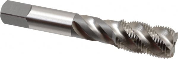 OSG - 3/4-16 UNF 4 Flute 3B Bottoming Spiral Flute Tap - High Speed Steel, Bright Finish, 4-1/4" OAL, Right Hand Flute, Right Hand Thread, H3, Series 106/107 - Benchmark Tooling