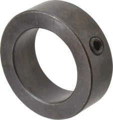 Climax Metal Products - 1-11/16" Bore, Steel, Set Screw Shaft Collar - 2-1/2" Outside Diam, 13/16" Wide - Benchmark Tooling