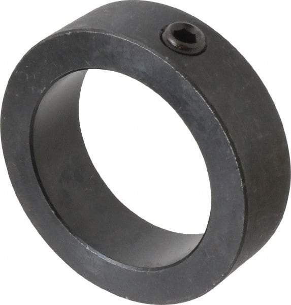 Climax Metal Products - 2-1/2" Bore, Steel, Set Screw Shaft Collar - 3-1/2" Outside Diam, 1" Wide - Benchmark Tooling