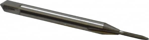 OSG - #00-90 UNC 2 Flute Bright Finish High Speed Steel Straight Flute Standard Hand Tap - Plug, Right Hand Thread, 1-9/16" OAL, 1/4" Thread Length, H1 Limit, Oversize - Exact Industrial Supply