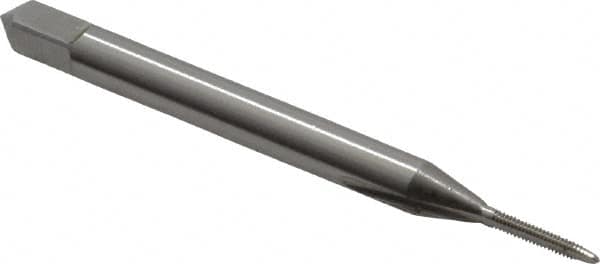 OSG - #00-96 UNC 2 Flute Bright Finish High Speed Steel Straight Flute Standard Hand Tap - Plug, Right Hand Thread, 1-9/16" OAL, 1/4" Thread Length, H1 Limit, Oversize - Exact Industrial Supply