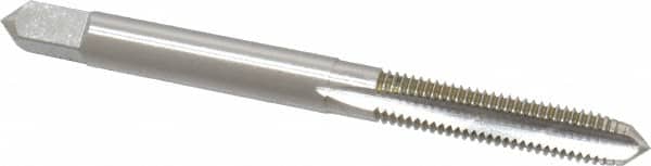 OSG - #8-32 UNC, H2, 3 Flute, Plug Chamfer, Bright Finish, High Speed Steel Hand STI Tap - 2-1/8" OAL, 3/4" Thread Length, 0.131" Square Size, Series 126 - Exact Industrial Supply