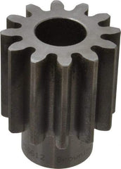 Browning - 6 Pitch, 2" Pitch Diam, 2.33" OD, 12 Tooth Spur Gear - 2" Face Width, 1" Bore Diam, 1-1/2" Hub Diam, 20° Pressure Angle, Steel - Benchmark Tooling