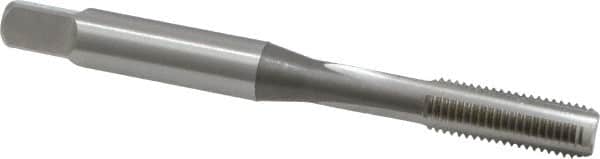 OSG - #10-32 UNF, H3, 3 Flute, Bottoming Chamfer, Bright Finish, High Speed Steel Hand STI Tap - 2-3/8" OAL, 7/8" Thread Length, 0.152" Square Size, Series 126 - Exact Industrial Supply