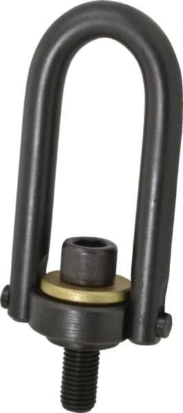 Jergens - 5,000 Lb Load Capacity Safety Engineered Center Pull Hoist Ring - 100 Ft/Lb Torque, 3/4 - 10 Thread, Alloy Steel - Benchmark Tooling