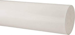 Made in USA - 2' Long, 6" Diam, Polypropylene Plastic Rod - Natural (Color) - Benchmark Tooling