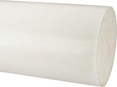 Made in USA - 1' Long, 9" Diam, Polypropylene Plastic Rod - Natural (Color) - Benchmark Tooling