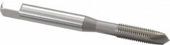 OSG - #10-32 UNF, H2, 2 Flutes, Plug Chamfer, Bright Finish, High Speed Steel Spiral Point STI Tap - 2-3/8" OAL, 0.194" Shank Diam, 7/8" Thread Length, Series 125 - Exact Industrial Supply