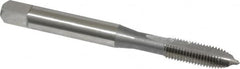 OSG - #10-32 UNF, H3, 2 Flutes, Plug Chamfer, Bright Finish, High Speed Steel Spiral Point STI Tap - 2-3/8" OAL, 0.194" Shank Diam, 7/8" Thread Length, Series 125 - Exact Industrial Supply