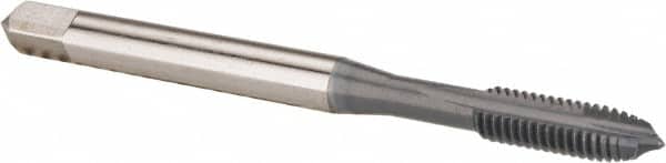 OSG - #6-32 UNC, H2, 2 Flutes, Plug Chamfer, elektraLUBE Finish, High Speed Steel Spiral Point STI Tap - 2" OAL, 11/16" Thread Length, Series 125 - Exact Industrial Supply