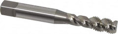 OSG - 5/16-24 UNF, 3 Flute, 50° Helix, Bottoming Chamfer, Bright Finish, High Speed Steel Spiral Flute STI Tap - Right Hand Flute, 2-23/32" OAL, 0.381" Shank Diam, 1-1/8" Thread Length - Exact Industrial Supply